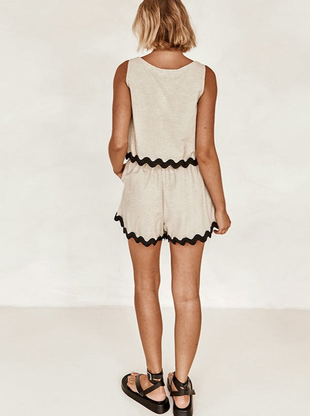 Lässiges Sommer-Set Tanktop Shorts Damen
