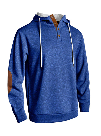 Herren Kapuzenpullover Modern Strukturiert Mit Knöpfen