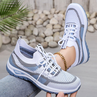 Damen Sneaker atmungsaktiv Komfort Schuhe Elastisch Flexibel