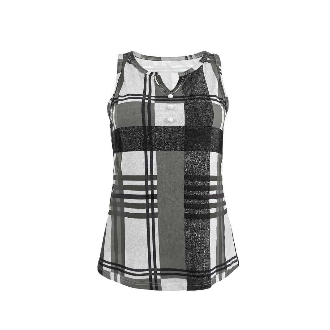 Damen Top V-Ausschnitt Ärmellos Modern Dekorativ