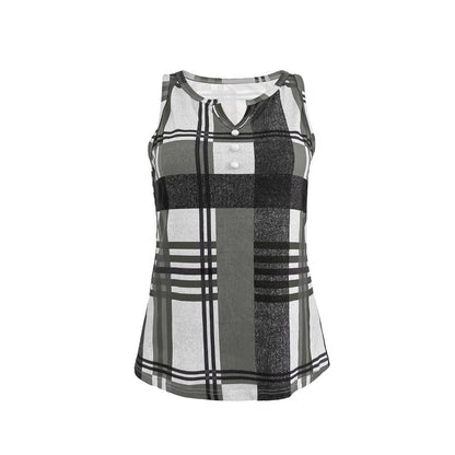 Damen Top V-Ausschnitt Ärmellos Modern Dekorativ