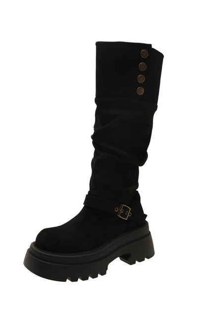 Damen Stiefel Rutschfest Elegant Schnürsenkel Mode