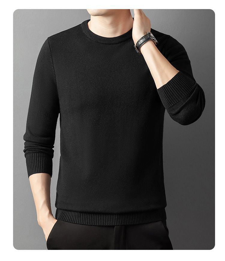 Herren Pullover Rundhals Feinbaumwolle Eleganter Style