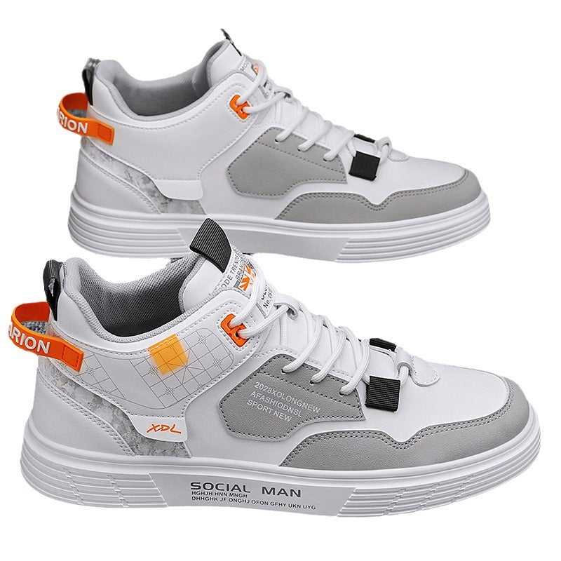 Herren Sneaker High-Top Trendy Sportlich Schwarz