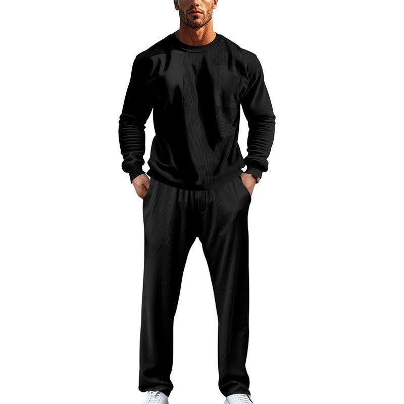 Herren Freizeitanzug Bequem Elastisch mit Taschen Modern