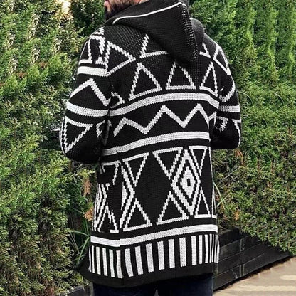 Herren Strickjacke Offen Vorne Modern Mit Muster