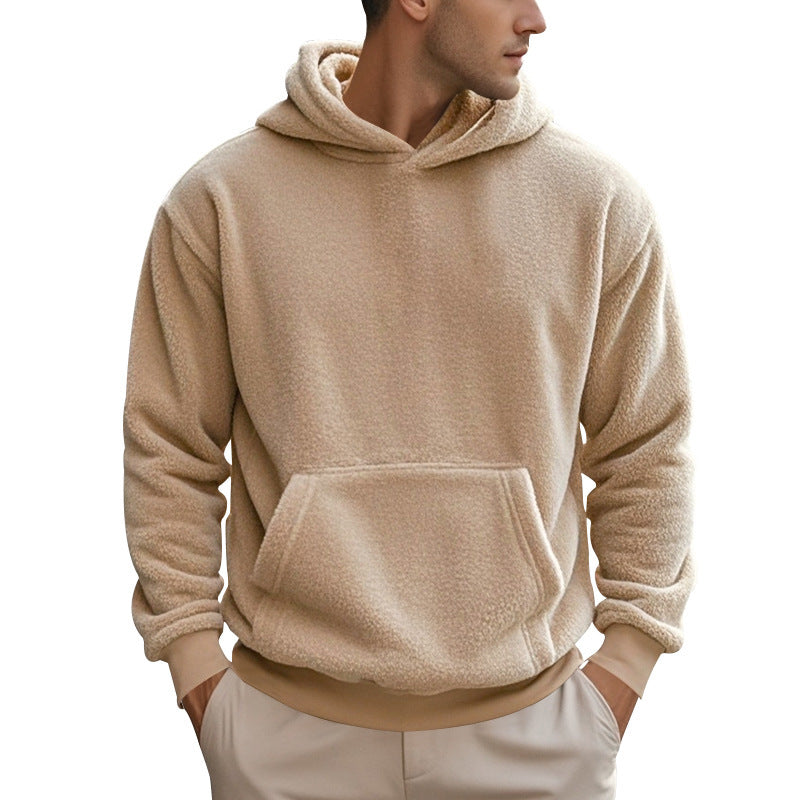 Herren Fleece Hoodie Modern Kängurutasche Größe XL