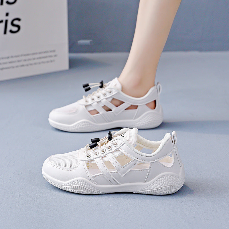 Damen Sneaker Atmungsaktiv Freizeitschuhe mit Schnürsystem