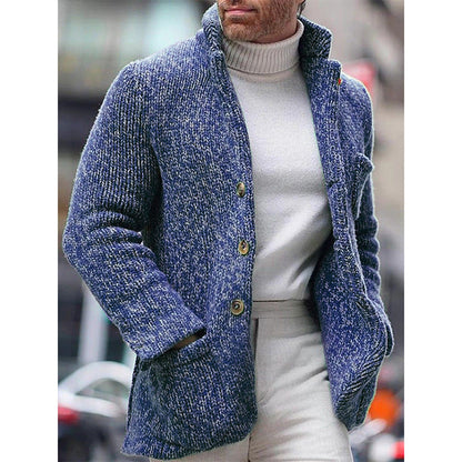 Herren Strickjacke Modisch Muster Pullover Trendy