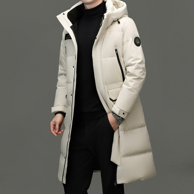 Herren Winterjacke Isoliert Lang Warm