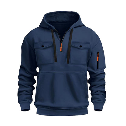 Herren Funktionspullover Warm mit Taschen Outdoor
