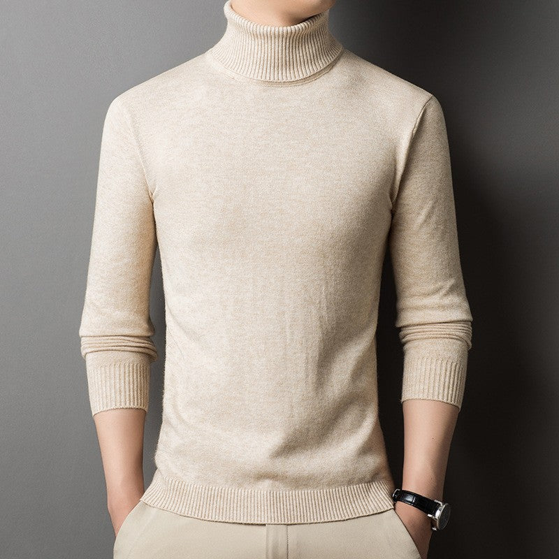 Herren Pullover Rollkragen Figurbetont Modern