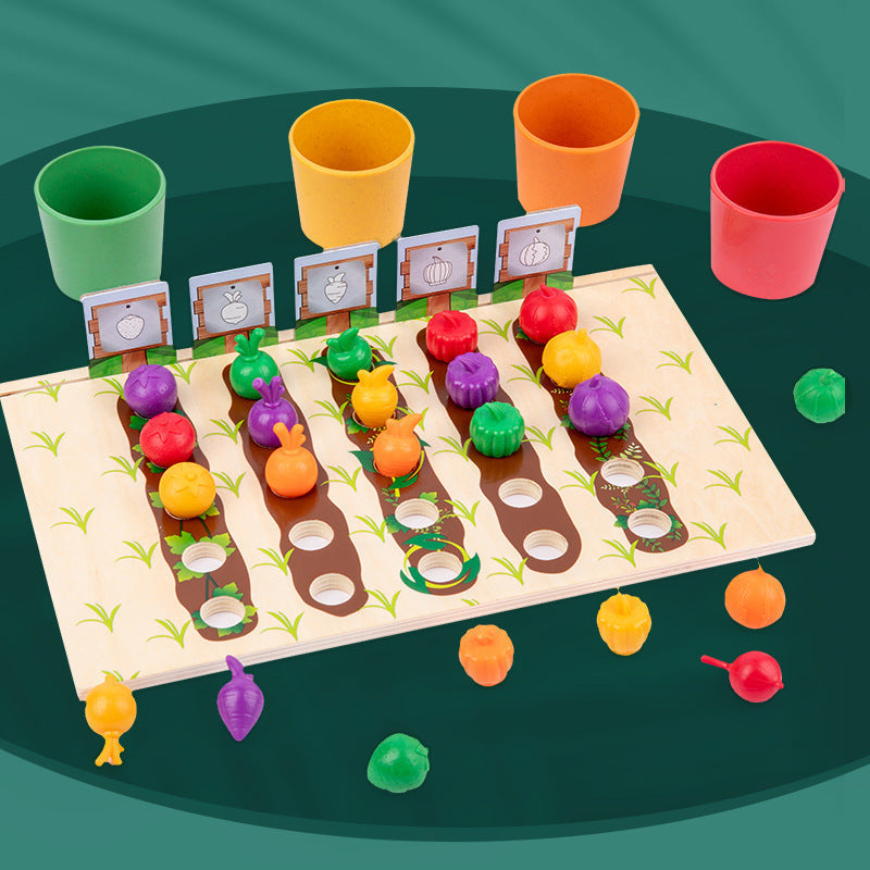 Montessori Lernspiel Farben & Zahlen Sortierbox