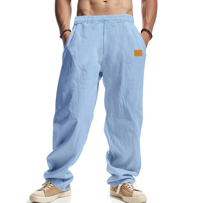 Moderne Leinenhose mit verstellbarem Kordelzug und praktischen Seitentaschen BerlinGlamour