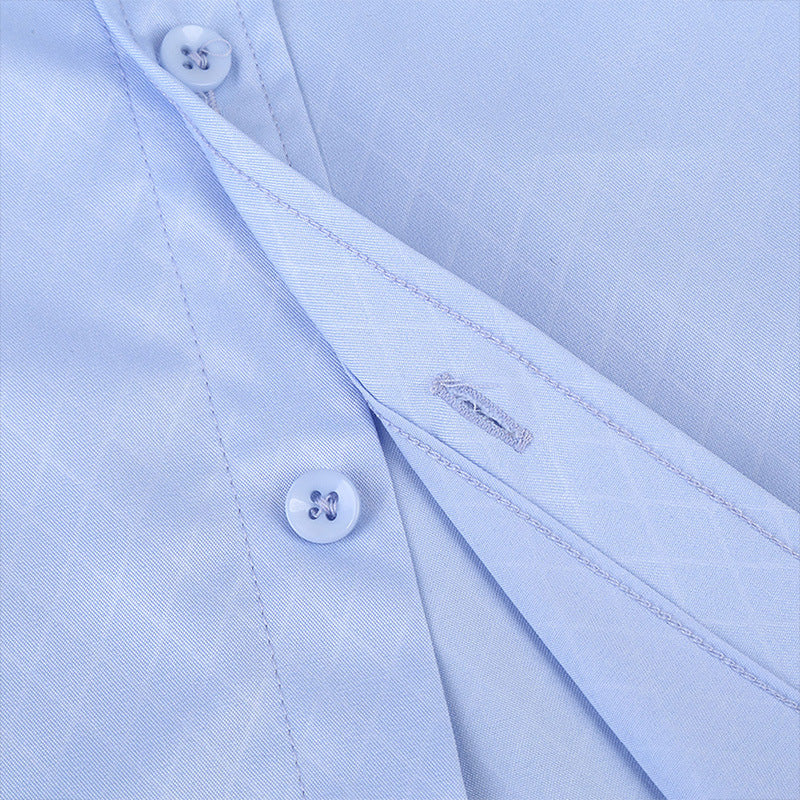 Herren Kurzarmhemden Modern mit Struktur und Slim Fit