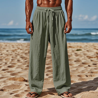 Herren Sommerhose Cargostil Elastic mit Seitentaschen