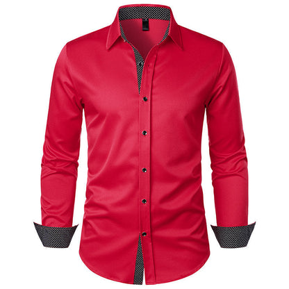 Herren Langarmhemd Modern Slim Fit Elegant Berlin