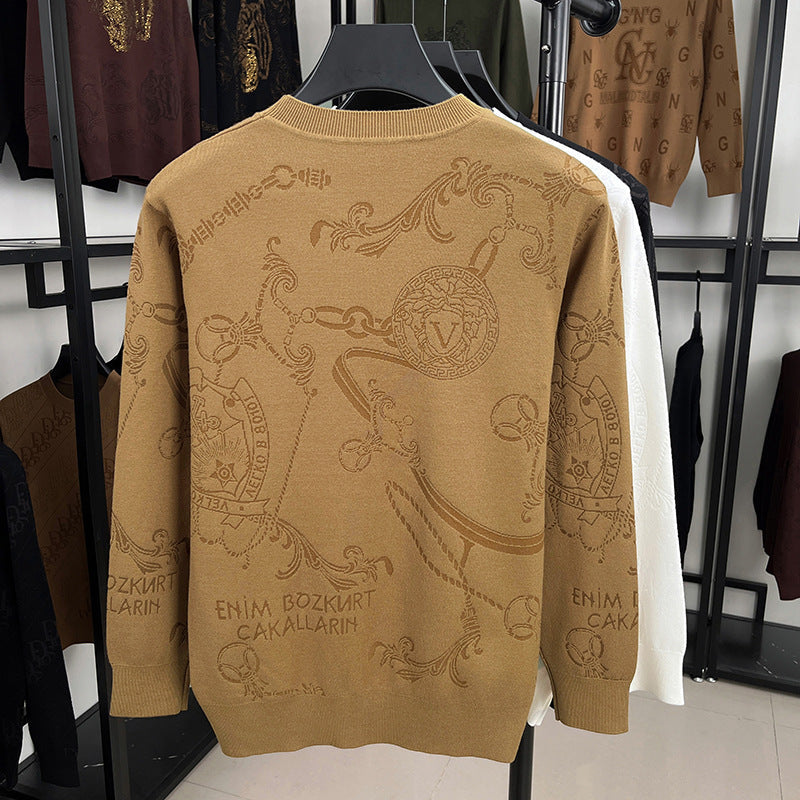 Herren Strickpullover mit 3D Logo Modern Berlin Style