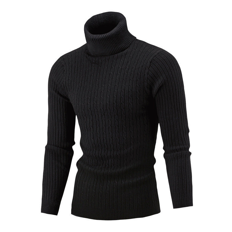 Herren Rollkragenpullover Weich Kuschelig Strick