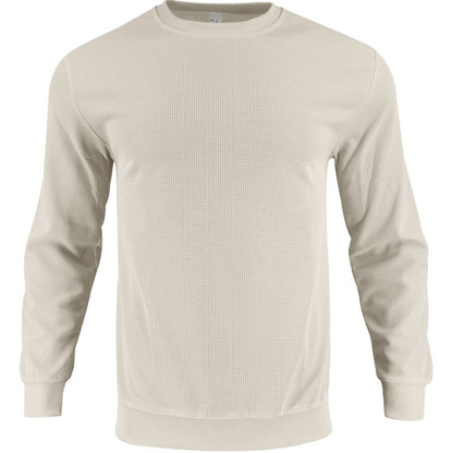 Herren Sweatshirt Modern Rundhals elastisch Schwarz