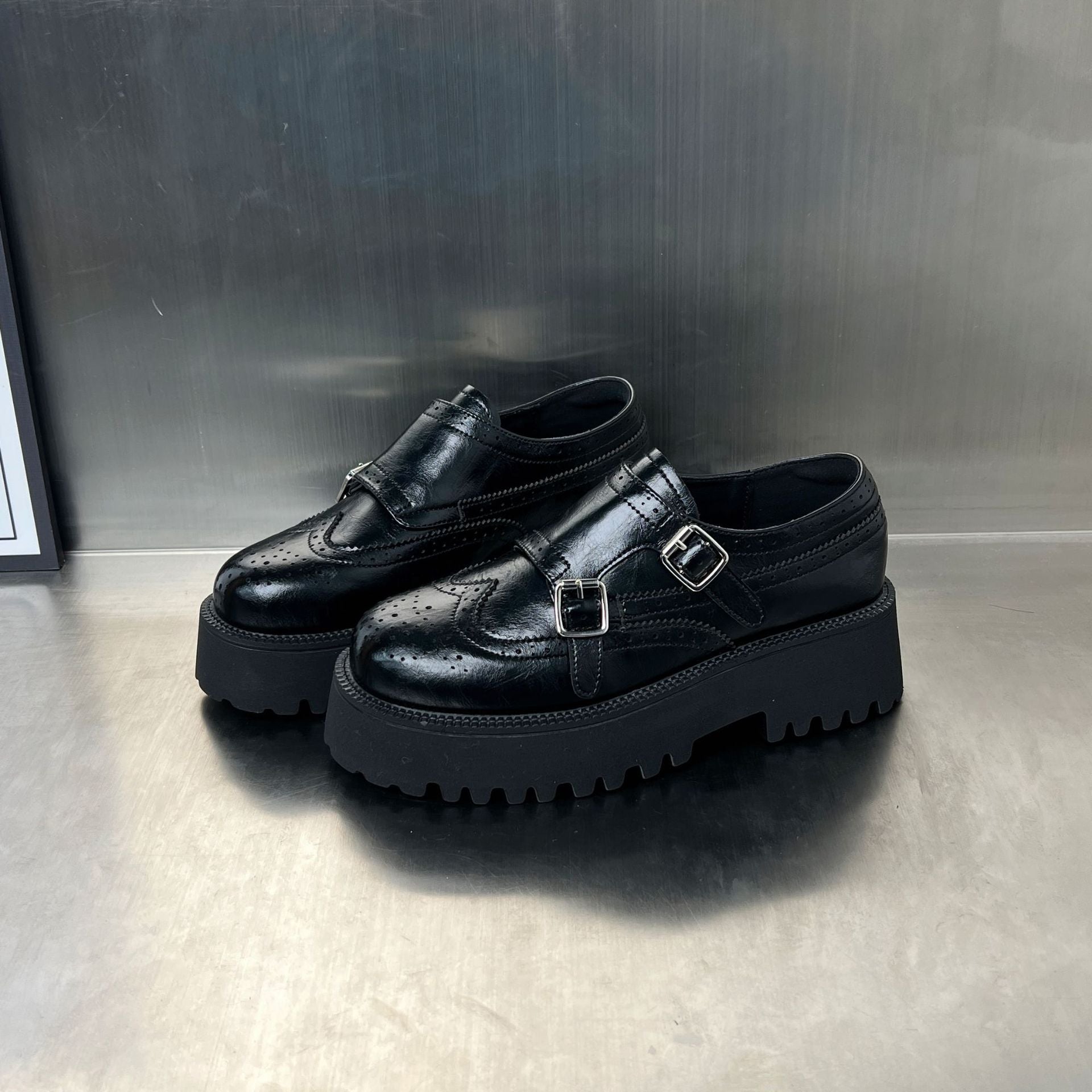 Damen Schnürschuhe Robust Brogue Modell - BerlinGlamour