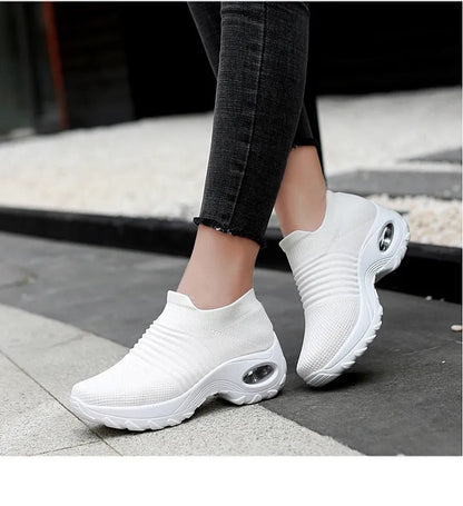 Damen Sockensneaker Atmungsaktiv Komfort Heidi Style