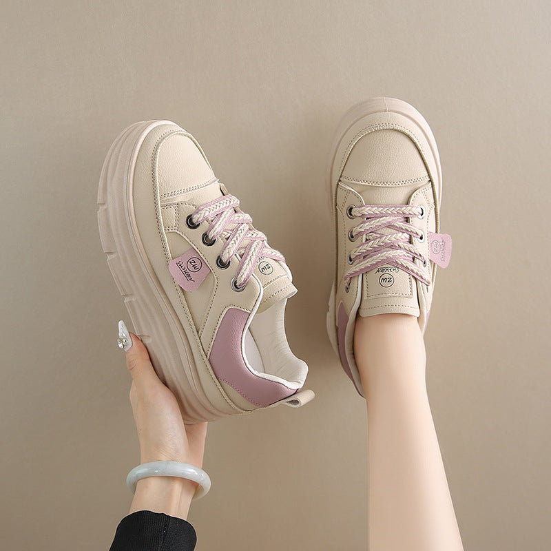 Damen Sneaker Plateau Schuhe Weich Atmungsaktiv