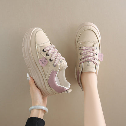 Damen Sneaker Plateau Schuhe Weich Atmungsaktiv