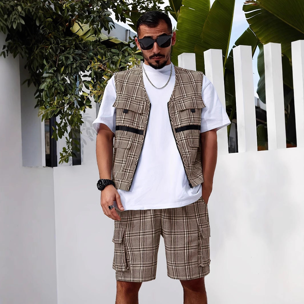 Herren Weste Funktionell mit vielen Taschen Modern