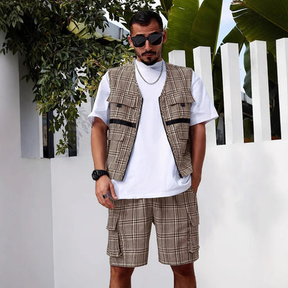 Herren Weste Funktionell mit vielen Taschen Modern