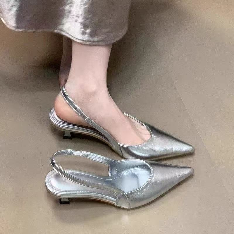 Damen Sling Pumps Elegante Spitze Atmungsaktiv - BerlinGlamour