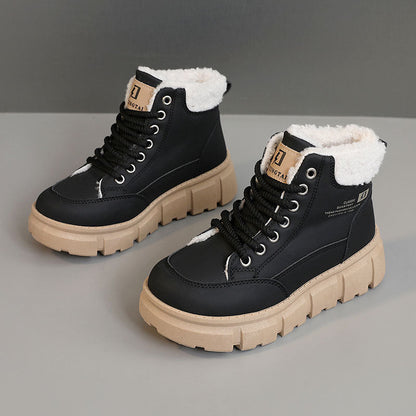 Damen Stiefel Flauschig Rutschfest Winter