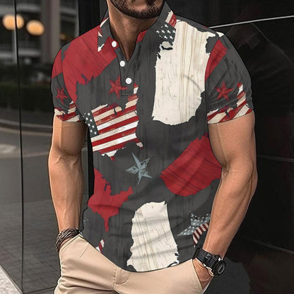 Herren Kurzarmhemd mit Berlin Design Modern