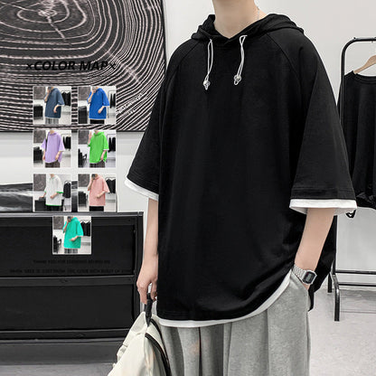 Herren Hoodie Oversized atmungsaktiv Kapuze - BerlinGlamour