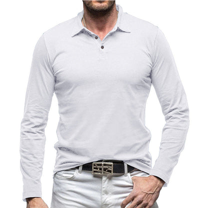 Herren Poloshirt Langarm Hochwertig Baumwolle BerlinStyle