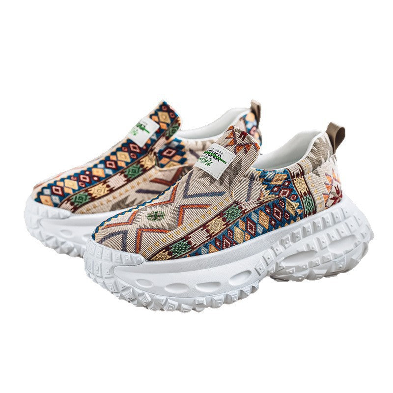 Damen Sneaker Slip-On atmungsaktiv Mode Schuhe Bequem
