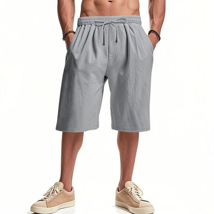 Herren Cargo Shorts Bequem Elastisch Große Taschen