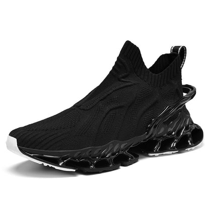 Damen Sneaker Sportlich Modern mit Strick-Obermaterial