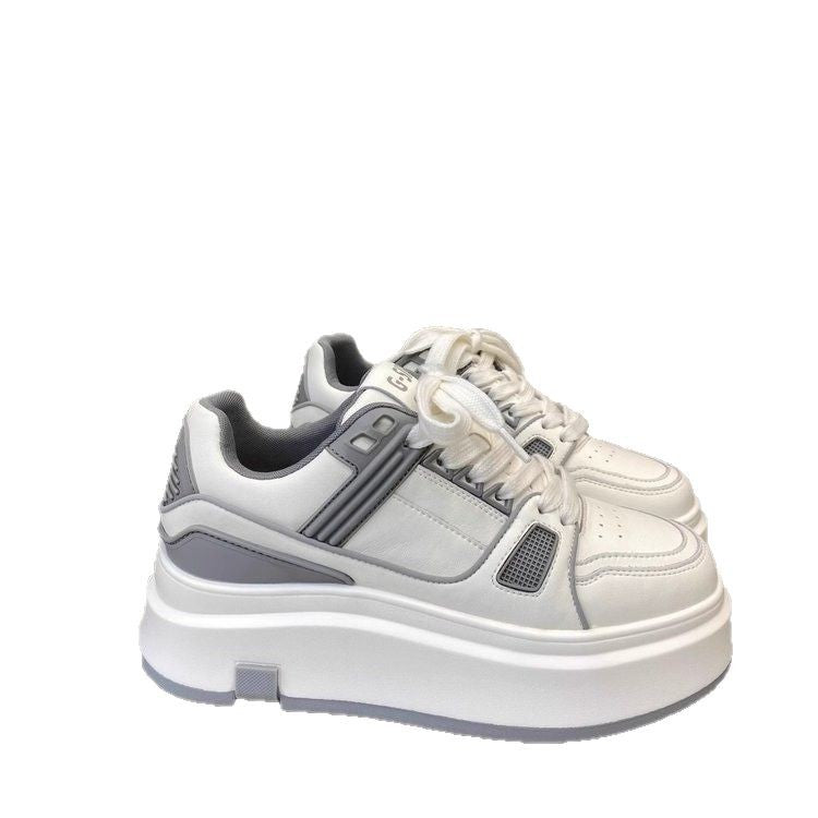 Damen Plattform Sneaker Bequem Dämpfung Modern