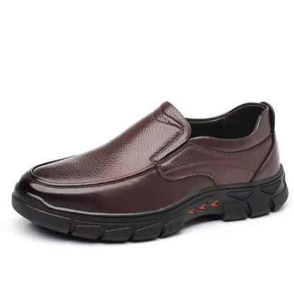 Damen Lederschuhe Slip-On Schuhe Ergonomisch Bequem