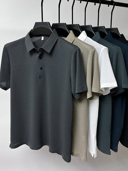 Herren Poloshirt atmungsaktiv Mesh Qualität