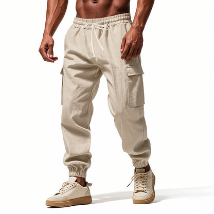 Herren Trainingshose elastisch mit Seitentaschen Sportlich - BerlinGlamour