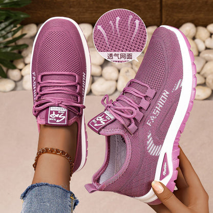 Damen Sport Sneaker Atmungsaktiv Bequem Laufschuhe