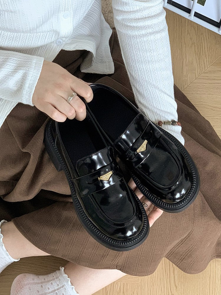 Damen Mokassins Elegant Metall Dekor Schuhe Modisch