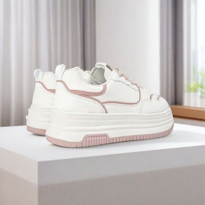 Damen Sneaker Plattform Schuhe Elegant Rutschfest