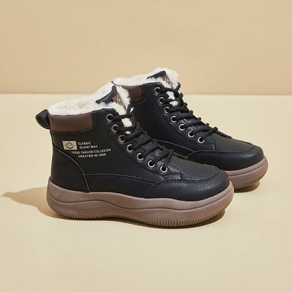 Damen Winterboots High-Top Kuschelig Warme Schneestiefel