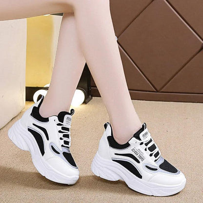 Damen Plateau Sneaker Sportlich Komfort Sohle - BerlinGlamour
