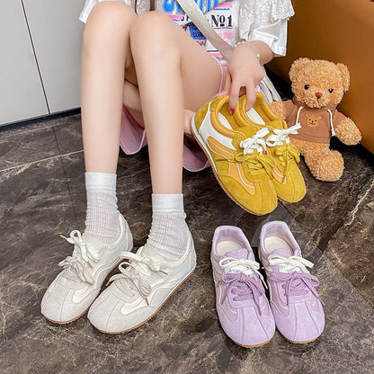 Damen Sneaker Sportlich Mit Struktur Obermaterial Rutschfest
