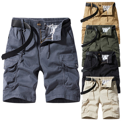 Herren Cargoshorts Bequem Elastisch Taschen - BerlinGlamour