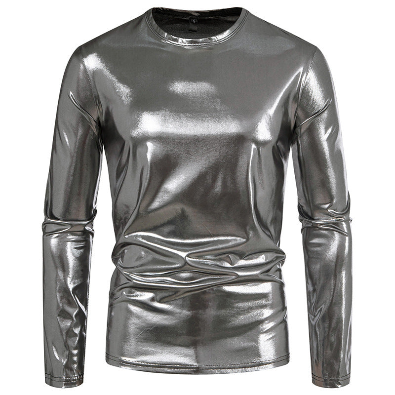 Herren Langarmshirt Glänzend Modern Berlin Style